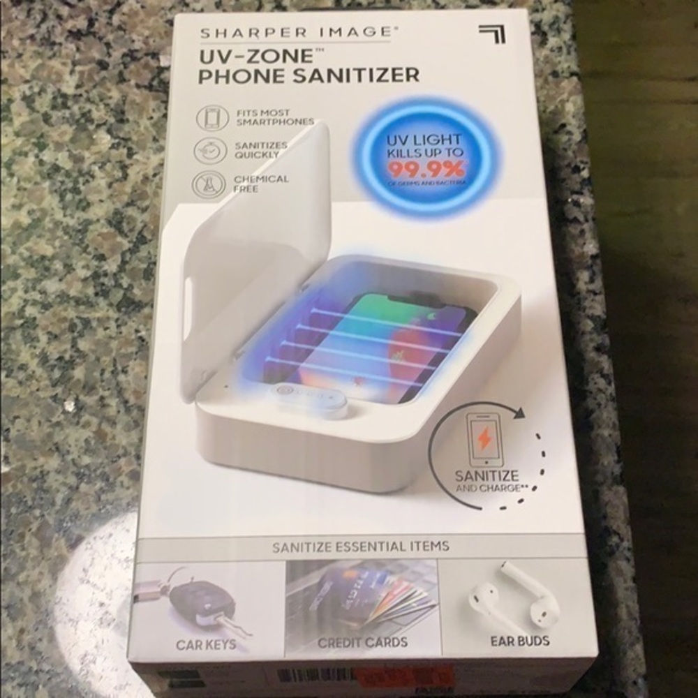 Sharper Image UV-Phone Sanitizer new